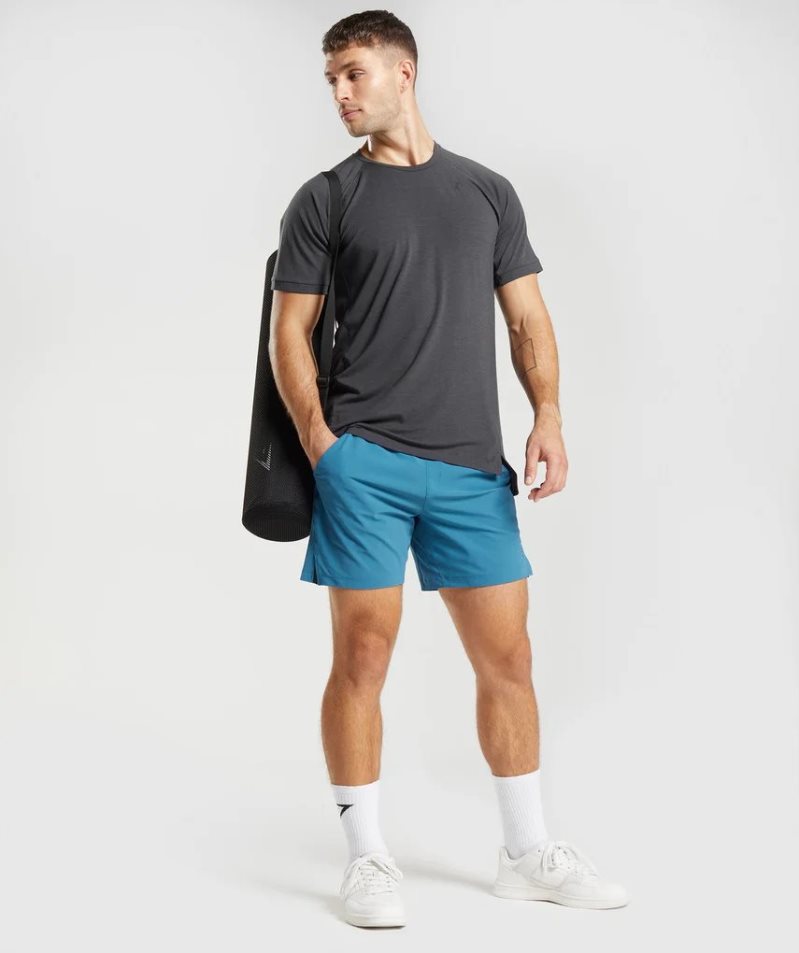 Men's Gymshark Studio Shorts Blue | CA 7N580D